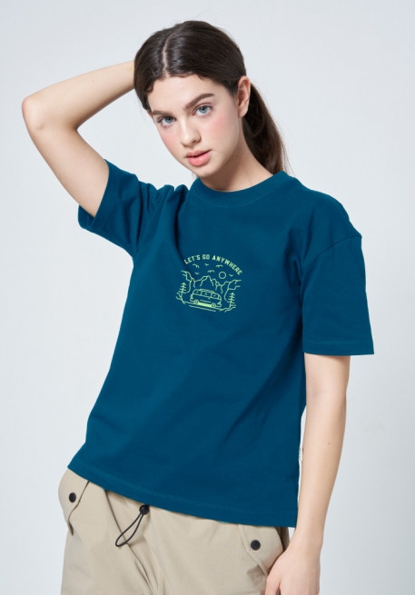 Áo thun hình in phom rộng - Adventure T-shirts